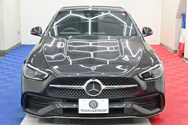 メルセデスベンツ Cクラス C200AVG AMGﾗｲﾝ&ﾍﾞｰｼｯｸP ﾚｰﾀﾞｰｾｰﾌﾃｨP 1ｵﾅ ﾊｰﾌ革 純正HDDﾅﾋﾞ Carplay BTｵｰﾃﾞｨｵ&TEL ﾜｲﾔﾚｽ充電器 ｱﾝﾋﾞｴﾝﾄﾗｲﾄ AMGｴｱﾛ&18ｲﾝﾁAW　新車保証付