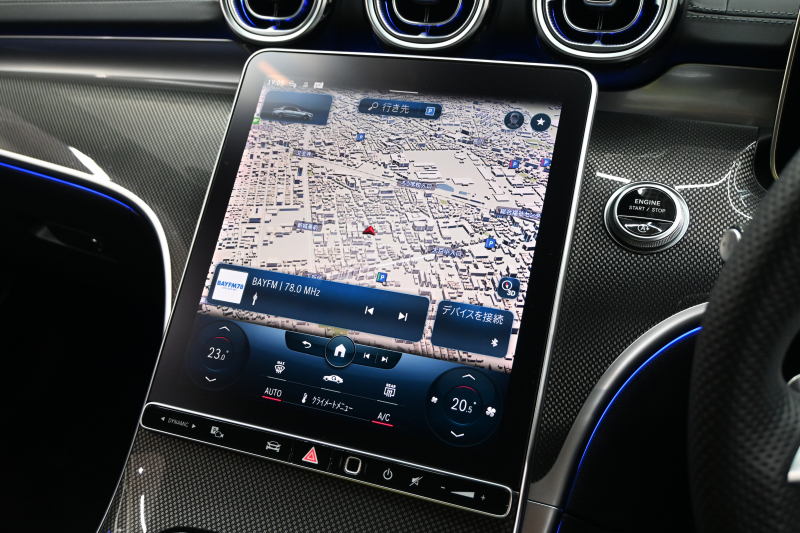 メルセデスベンツ Cクラス C200AVG AMGﾗｲﾝ&ﾍﾞｰｼｯｸP ﾚｰﾀﾞｰｾｰﾌﾃｨP 1ｵﾅ ﾊｰﾌ革 純正HDDﾅﾋﾞ Carplay BTｵｰﾃﾞｨｵ&TEL ﾜｲﾔﾚｽ充電器 ｱﾝﾋﾞｴﾝﾄﾗｲﾄ AMGｴｱﾛ&18ｲﾝﾁAW　新車保証付