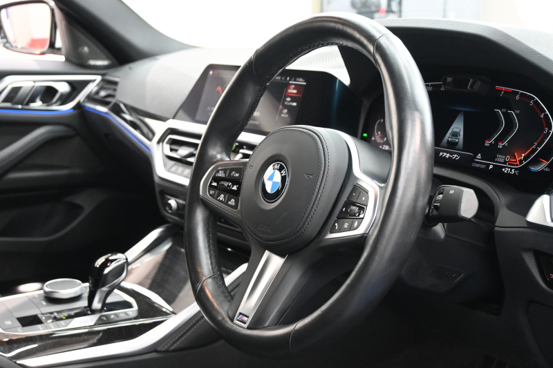 BMW 4シリーズ 420i ｸﾞﾗﾝｸｰﾍﾟ Mｽﾎﾟｰﾂ&ﾊｲﾗｲﾝP ｺﾝﾌｫｰﾄP　ﾄﾞﾗｲﾋﾞﾝｸﾞｱｼｽﾄﾌﾟﾛﾌｪｯｼｮﾅﾙ 黒革 BMWﾗｲﾌﾞｺｯｸﾋﾟｯﾄ ﾌﾙｾｸﾞ Mｴｱﾛ&19ｲﾝﾁAW LEDﾗｲﾄ harman/kardon　2年保証付