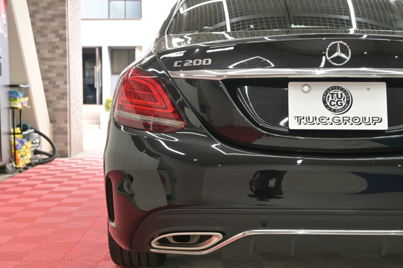 メルセデスベンツ Cクラス C200 AVG AMGﾗｲﾝ ﾚｰﾀﾞｰｾｰﾌﾃｨPKG　後期 BSG Meｺﾈ Pｽﾀ 黒革 HDDﾅﾋﾞTV CarPlay Bｶﾒﾗ AMGｴｱﾛ&18ｲﾝﾁAW LED　2年保証付