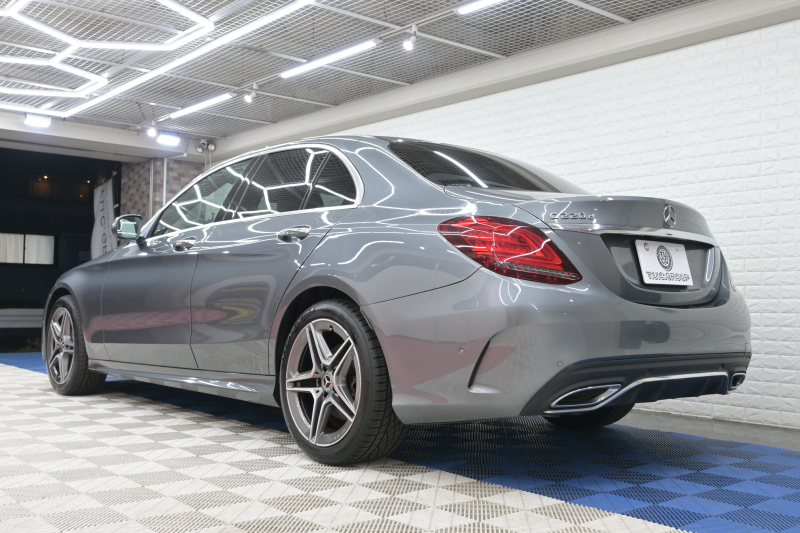 メルセデスベンツ Cクラス C220d ﾛｰﾚｳｽED ｽﾎﾟｰﾂ+&ﾚｰﾀﾞｰｾｰﾌﾃｨP　後期 ACC Pｽﾀ ECO LKA 黒革 HDDﾅﾋﾞTV Bｶﾒﾗ Carplay AMGｴｱﾛ&AMG18ｲﾝﾁAW LEDﾗｲﾄ　2年保証付