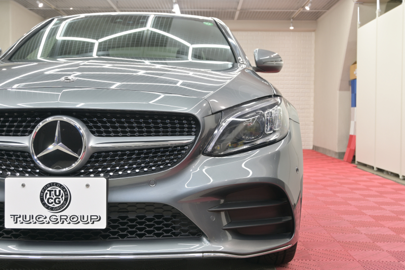 メルセデスベンツ Cクラス C220d ﾛｰﾚｳｽED ｽﾎﾟｰﾂ+&ﾚｰﾀﾞｰｾｰﾌﾃｨP　後期 ACC Pｽﾀ ECO LKA 黒革 HDDﾅﾋﾞTV Bｶﾒﾗ Carplay AMGｴｱﾛ&AMG18ｲﾝﾁAW LEDﾗｲﾄ　2年保証付