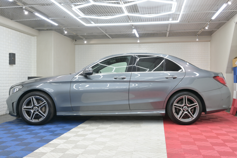 メルセデスベンツ Cクラス C220d ﾛｰﾚｳｽED ｽﾎﾟｰﾂ+&ﾚｰﾀﾞｰｾｰﾌﾃｨP　後期 ACC Pｽﾀ ECO LKA 黒革 HDDﾅﾋﾞTV Bｶﾒﾗ Carplay AMGｴｱﾛ&AMG18ｲﾝﾁAW LEDﾗｲﾄ　2年保証付