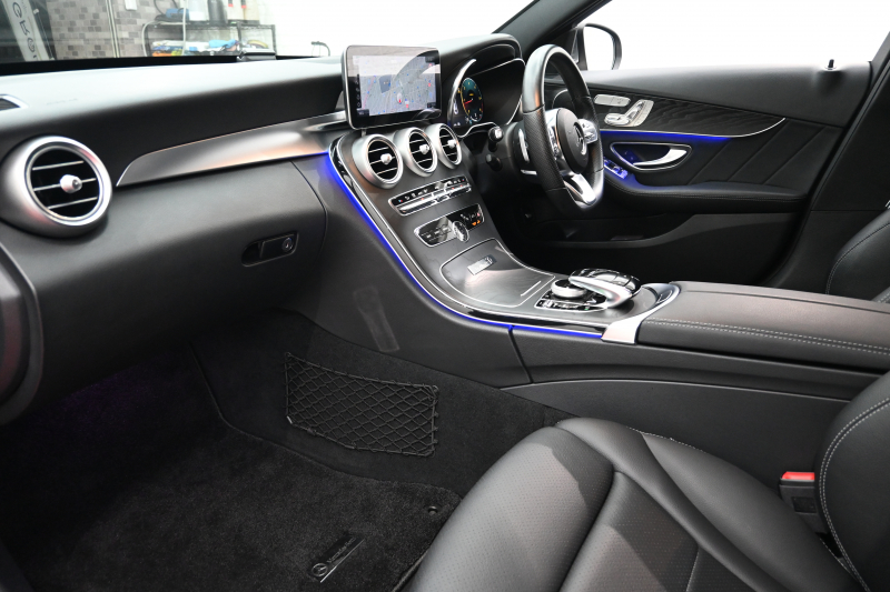 メルセデスベンツ Cクラス C220d ﾛｰﾚｳｽED ｽﾎﾟｰﾂ+&ﾚｰﾀﾞｰｾｰﾌﾃｨP　後期 ACC Pｽﾀ ECO LKA 黒革 HDDﾅﾋﾞTV Bｶﾒﾗ Carplay AMGｴｱﾛ&AMG18ｲﾝﾁAW LEDﾗｲﾄ　2年保証付