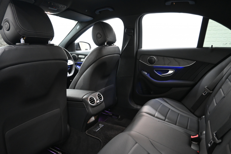 メルセデスベンツ Cクラス C220d ﾛｰﾚｳｽED ｽﾎﾟｰﾂ+&ﾚｰﾀﾞｰｾｰﾌﾃｨP　後期 ACC Pｽﾀ ECO LKA 黒革 HDDﾅﾋﾞTV Bｶﾒﾗ Carplay AMGｴｱﾛ&AMG18ｲﾝﾁAW LEDﾗｲﾄ　2年保証付