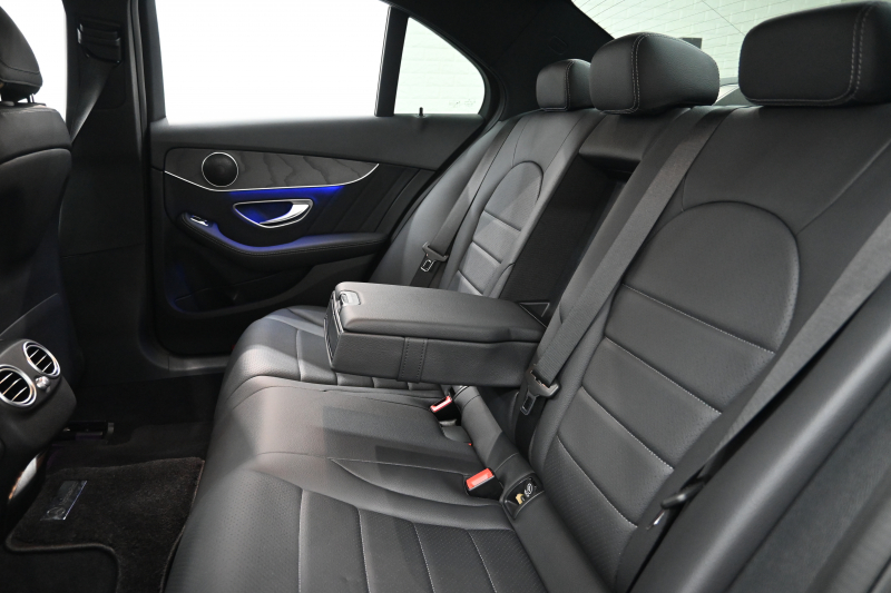 メルセデスベンツ Cクラス C220d ﾛｰﾚｳｽED ｽﾎﾟｰﾂ+&ﾚｰﾀﾞｰｾｰﾌﾃｨP　後期 ACC Pｽﾀ ECO LKA 黒革 HDDﾅﾋﾞTV Bｶﾒﾗ Carplay AMGｴｱﾛ&AMG18ｲﾝﾁAW LEDﾗｲﾄ　2年保証付