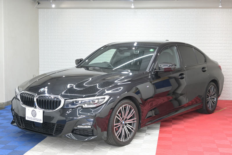 BMW 3シリーズ 320i Mｽﾎﾟｰﾂ ｺﾝﾌｫｰﾄP　ACC ﾌﾞﾗｯｸﾊｰﾌﾚｻﾞｰ 純正HDDﾅﾋﾞ Carplay Bｶﾒﾗ Mｴｱﾛ&19ｲﾝﾁAW 自動ﾄﾗﾝｸ ﾜｲﾔﾚｽﾁｬｰｼﾞ　2年保証付