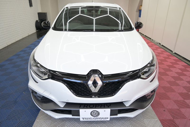 ルノー メガーヌ RSﾄﾛﾌｨｰ　RECARO製ﾌﾛﾝﾄﾊﾞｹｯﾄｼｰﾄ 純正ﾀｯﾁｽｸﾘｰﾝ Bluetoothｵｰﾃﾞｨｵ CarPlay Bｶﾒﾗ 前後PTS 19ｲﾝﾁ鍛造AW ﾌﾞﾚﾝﾎﾞ製ﾚｯﾄﾞｷｬﾘﾊﾟｰ LEDﾍｯﾄﾞﾗｲﾄ　2年保証付