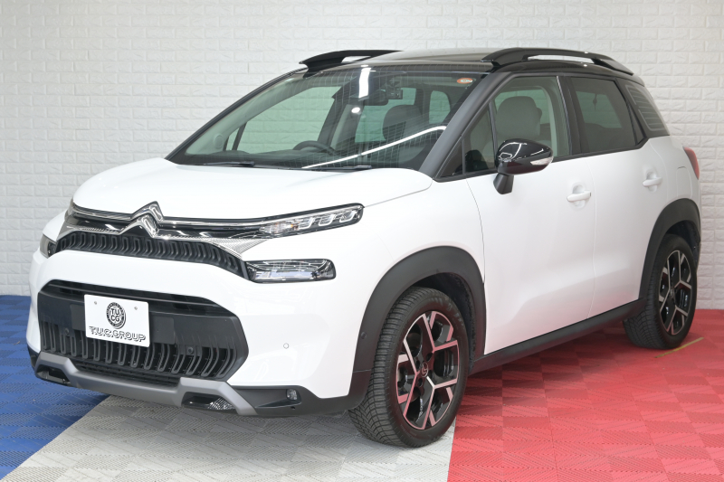 シトロエン C3 ｴｱｸﾛｽSUV ｼｬｲﾝPKG　後期ﾓﾃﾞﾙ 1ｵﾅ ﾚｻﾞｰ×ﾌｧﾌﾞﾘｯｸｺﾝﾋﾞﾚｻﾞｰｼｰﾄ ｸﾙｺﾝ 純正7ｲﾝﾁﾀｯﾁｽｸﾘｰﾝ CarPlay Bｶﾒﾗ 純正17ｲﾝﾁAW LEDﾗｲﾄ ｱｸﾃｨﾌﾞｾｰﾌﾃｨﾌﾞﾚｰｷ　2年保証付