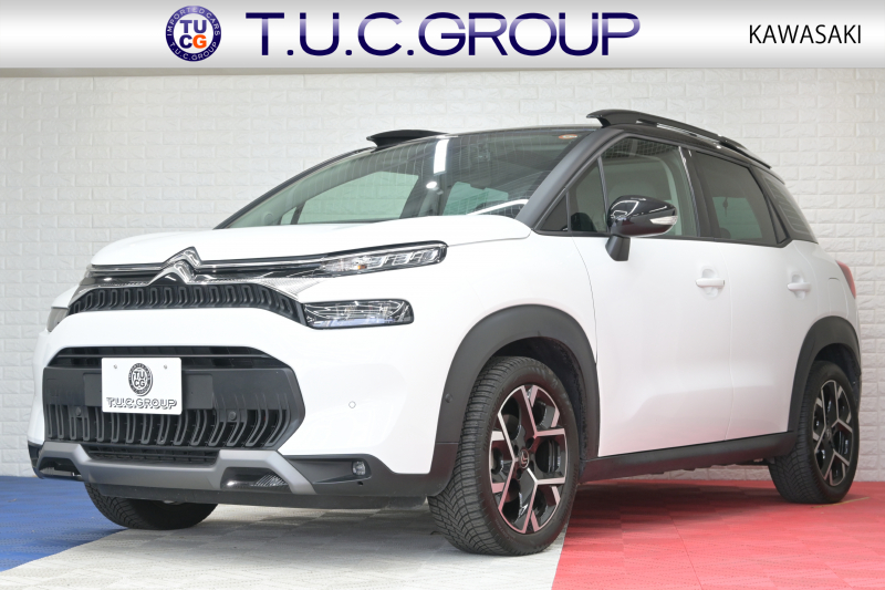 シトロエン C3 ｴｱｸﾛｽSUV ｼｬｲﾝPKG　後期ﾓﾃﾞﾙ 1ｵﾅ ﾚｻﾞｰ×ﾌｧﾌﾞﾘｯｸｺﾝﾋﾞﾚｻﾞｰｼｰﾄ ｸﾙｺﾝ 純正7ｲﾝﾁﾀｯﾁｽｸﾘｰﾝ CarPlay Bｶﾒﾗ 純正17ｲﾝﾁAW LEDﾗｲﾄ ｱｸﾃｨﾌﾞｾｰﾌﾃｨﾌﾞﾚｰｷ　2年保証付