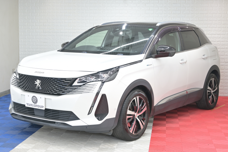 プジョー 3008 GT HYBRID4　ACC Pｽﾀ ECO ﾊｰﾌ革 ﾏｯｻｰｼﾞ機能 ﾊﾟﾉﾗﾏR ﾅﾋﾞTV 8ｲﾝﾁﾀｯﾁｽｸﾘｰﾝ AppleCarPlay 自動ﾃｰﾙｹﾞｰﾄ BSM LKA 純正18ｲﾝﾁAW　2年保証付