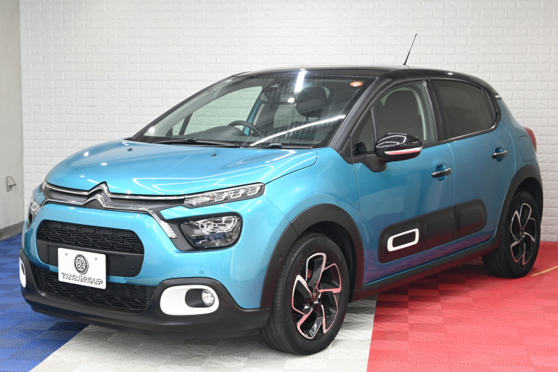 シトロエン C3 ｼｬｲﾝ　1ｵｰﾅｰ Pｽﾀ ECO ｸﾙｺﾝ ｱｸﾃｨﾌﾞｾｰﾌﾃｨﾌﾞﾚｰｷ LDW BSM ﾌｧﾌﾞﾘｯｸｼｰﾄ 7ｲﾝﾁﾀｯﾁｽｸﾘｰﾝ 純正ﾅﾋﾞTV 16ｲﾝﾁAW LEDﾍｯﾄﾞﾗｲﾄ ﾊﾞｲﾄｰﾝﾙｰﾌ　2年保証付