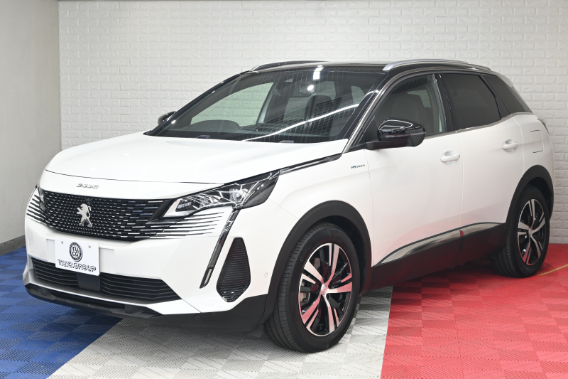 プジョー 3008 GT HYBRID 4　1ｵｰﾅｰ 後期ﾓﾃﾞﾙ ACC LKA ﾊｰﾌ革 ﾊﾟﾉﾗﾏR 純正ﾅﾋﾞTV ﾘｱﾓﾆﾀｰ CarPlay ﾊﾟﾉﾗﾏﾋﾞｭｰｶﾒﾗ 前後ｺｰﾅｰｾﾝｻｰ 純正18ｲﾝﾁAW LEDﾗｲﾄ　2年保証付