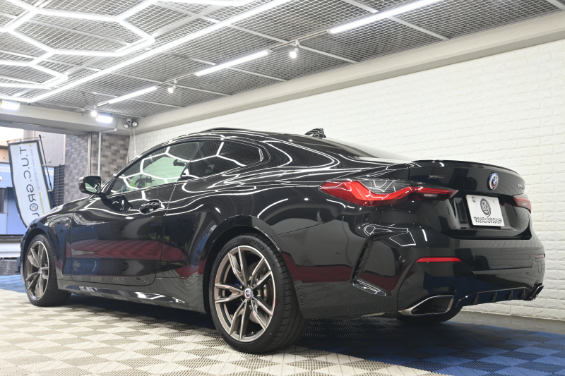 BMW 4シリーズ M440i xDriveｸｰﾍﾟ　1ｵﾅ ACC ｲﾝﾃﾘS ｺﾝﾌｫA ECO 赤革 ｻﾝﾙｰﾌ 純正HDDﾅﾋﾞ ﾌﾙｾｸﾞ Carplay 360ｶﾒﾗ harman/kardon Mｴｱﾛ&19ｲﾝﾁAW LEDﾗｲﾄ　2年保証付