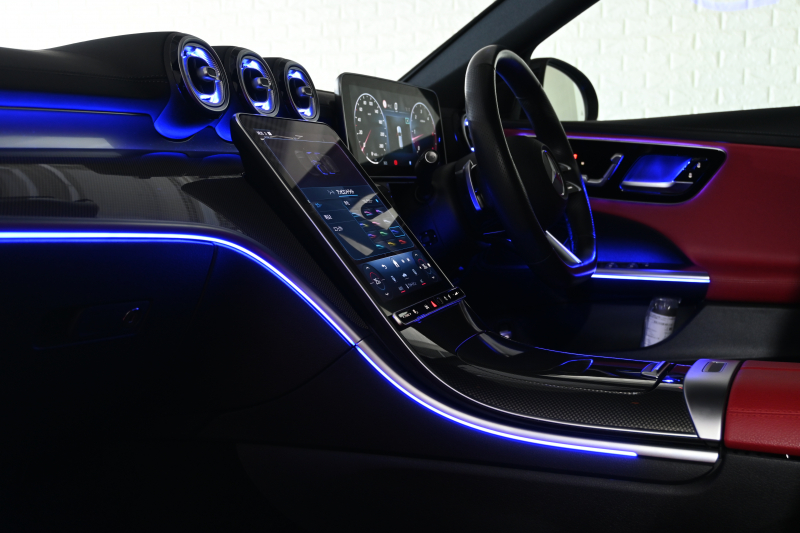 メルセデスベンツ Cクラス C220d ｽﾃｰｼｮﾝﾜｺﾞﾝ AVG AMGﾗｲﾝ ﾚｻﾞｰEXC&ﾚｰﾀﾞｰSP　1ｵｰﾅｰ ACC Pｽﾀ ECO 黒赤革 ﾊﾟﾉﾗﾏｻﾝﾙｰﾌ MBUXﾅﾋﾞTV 360ｶﾒﾗ CarPlay ﾍｯﾄﾞｱｯﾌﾟD AMGｴｱﾛ&18ｲﾝﾁAW LED　2年保証付