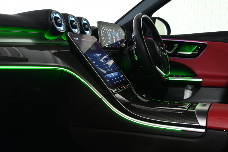 メルセデスベンツ Cクラス C220d ｽﾃｰｼｮﾝﾜｺﾞﾝ AVG AMGﾗｲﾝ ﾚｻﾞｰEXC&ﾚｰﾀﾞｰSP　1ｵｰﾅｰ ACC Pｽﾀ ECO 黒赤革 ﾊﾟﾉﾗﾏｻﾝﾙｰﾌ MBUXﾅﾋﾞTV 360ｶﾒﾗ CarPlay ﾍｯﾄﾞｱｯﾌﾟD AMGｴｱﾛ&18ｲﾝﾁAW LED　2年保証付