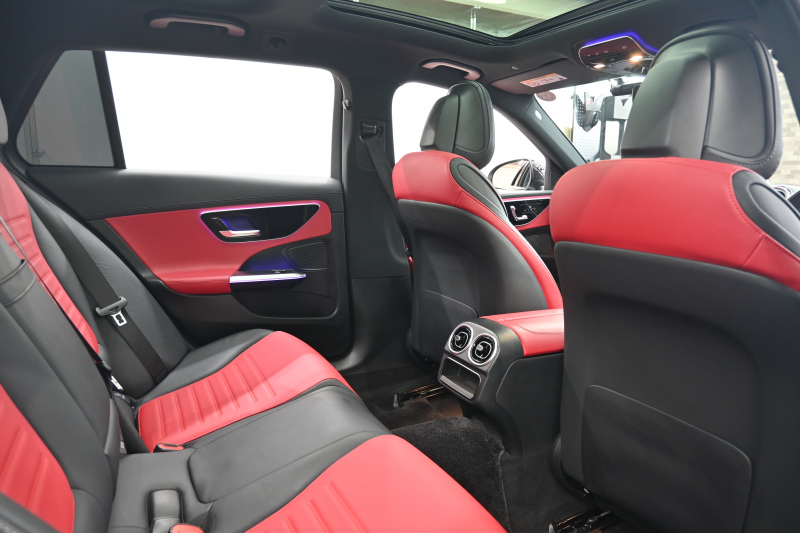 メルセデスベンツ Cクラス C220d ｽﾃｰｼｮﾝﾜｺﾞﾝ AVG AMGﾗｲﾝ ﾚｻﾞｰEXC&ﾚｰﾀﾞｰSP　1ｵｰﾅｰ ACC Pｽﾀ ECO 黒赤革 ﾊﾟﾉﾗﾏｻﾝﾙｰﾌ MBUXﾅﾋﾞTV 360ｶﾒﾗ CarPlay ﾍｯﾄﾞｱｯﾌﾟD AMGｴｱﾛ&18ｲﾝﾁAW LED　2年保証付