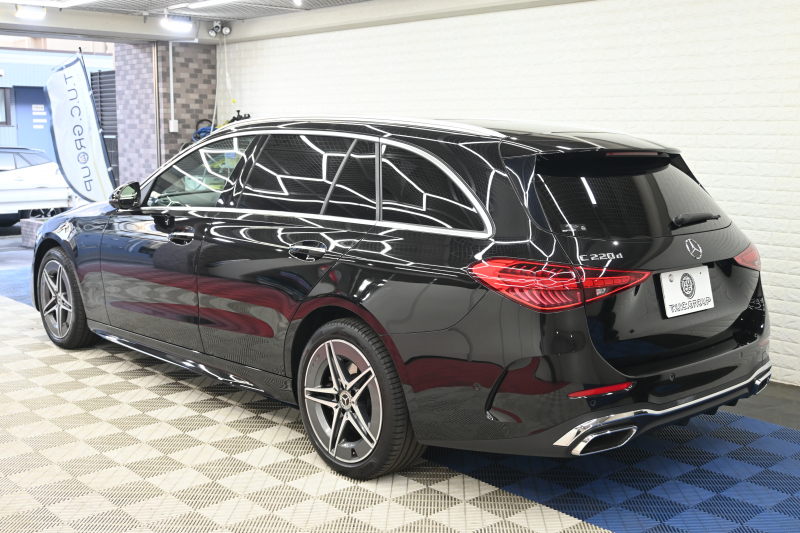 メルセデスベンツ Cクラス C220d ｽﾃｰｼｮﾝﾜｺﾞﾝ AVG AMGﾗｲﾝ ﾚｻﾞｰEXC&ﾚｰﾀﾞｰSP　1ｵｰﾅｰ ACC Pｽﾀ ECO 黒赤革 ﾊﾟﾉﾗﾏｻﾝﾙｰﾌ MBUXﾅﾋﾞTV 360ｶﾒﾗ CarPlay ﾍｯﾄﾞｱｯﾌﾟD AMGｴｱﾛ&18ｲﾝﾁAW LED　2年保証付