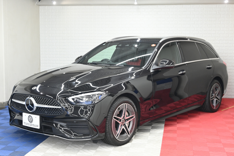 メルセデスベンツ Cクラス C220d ｽﾃｰｼｮﾝﾜｺﾞﾝ AVG AMGﾗｲﾝ ﾚｻﾞｰEXC&ﾚｰﾀﾞｰSP　1ｵｰﾅｰ ACC Pｽﾀ ECO 黒赤革 ﾊﾟﾉﾗﾏｻﾝﾙｰﾌ MBUXﾅﾋﾞTV 360ｶﾒﾗ CarPlay ﾍｯﾄﾞｱｯﾌﾟD AMGｴｱﾛ&18ｲﾝﾁAW LED　2年保証付