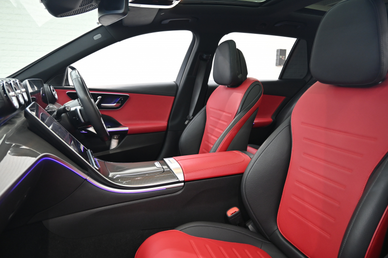 メルセデスベンツ Cクラス C220d ｽﾃｰｼｮﾝﾜｺﾞﾝ AVG AMGﾗｲﾝ ﾚｻﾞｰEXC&ﾚｰﾀﾞｰSP　1ｵｰﾅｰ ACC Pｽﾀ ECO 黒赤革 ﾊﾟﾉﾗﾏｻﾝﾙｰﾌ MBUXﾅﾋﾞTV 360ｶﾒﾗ CarPlay ﾍｯﾄﾞｱｯﾌﾟD AMGｴｱﾛ&18ｲﾝﾁAW LED　2年保証付