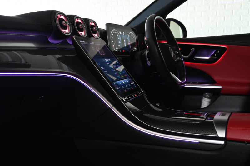 メルセデスベンツ Cクラス C220d ｽﾃｰｼｮﾝﾜｺﾞﾝ AVG AMGﾗｲﾝ ﾚｻﾞｰEXC&ﾚｰﾀﾞｰSP　1ｵｰﾅｰ ACC Pｽﾀ ECO 黒赤革 ﾊﾟﾉﾗﾏｻﾝﾙｰﾌ MBUXﾅﾋﾞTV 360ｶﾒﾗ CarPlay ﾍｯﾄﾞｱｯﾌﾟD AMGｴｱﾛ&18ｲﾝﾁAW LED　2年保証付