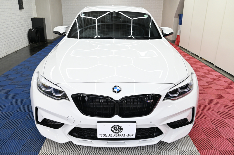 BMW Mシリーズ M2 ｺﾝﾍﾟﾃｨｼｮﾝ　正規D車 1ｵｰﾅｰ 後期LCI ｺﾝﾌｫｰﾄA ｲﾝﾃﾘｼﾞｪﾝﾄS 黒革 純正iDriveﾅﾋﾞ harman/kardon 純正19ｲﾝﾁAW　2年保証付