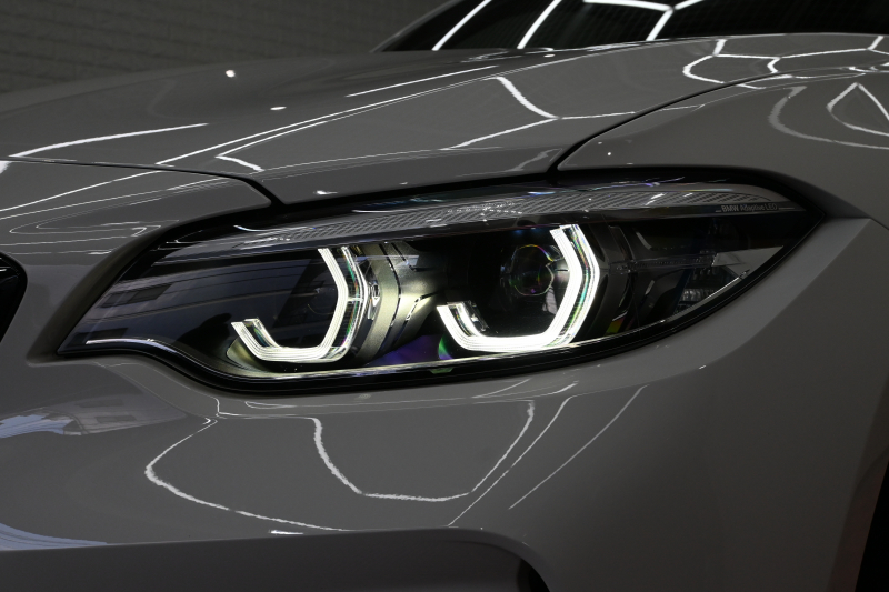 BMW Mシリーズ M2 ｺﾝﾍﾟﾃｨｼｮﾝ　正規D車 1ｵｰﾅｰ 後期LCI ｺﾝﾌｫｰﾄA ｲﾝﾃﾘｼﾞｪﾝﾄS 黒革 純正iDriveﾅﾋﾞ harman/kardon 純正19ｲﾝﾁAW　2年保証付