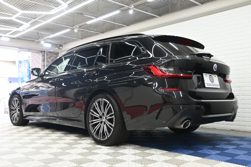 BMW 3シリーズ 320i ﾂｰﾘﾝｸﾞ Mｽﾎﾟｰﾂ ﾊｲﾗｲﾝPKG　ACC 黒革 純正HDDﾅﾋﾞ CarPlay 360ｶﾒﾗ Mｴｱﾛ&18ｲﾝﾁAW 自動ﾄﾗﾝｸ ﾜｲﾔﾚｽﾁｬｰｼﾞ　2年保証付