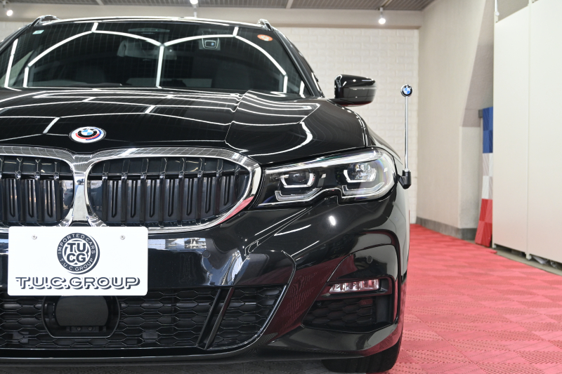 BMW 3シリーズ 320i ﾂｰﾘﾝｸﾞ Mｽﾎﾟｰﾂ ﾊｲﾗｲﾝPKG　ACC 黒革 純正HDDﾅﾋﾞ CarPlay 360ｶﾒﾗ Mｴｱﾛ&18ｲﾝﾁAW 自動ﾄﾗﾝｸ ﾜｲﾔﾚｽﾁｬｰｼﾞ　2年保証付
