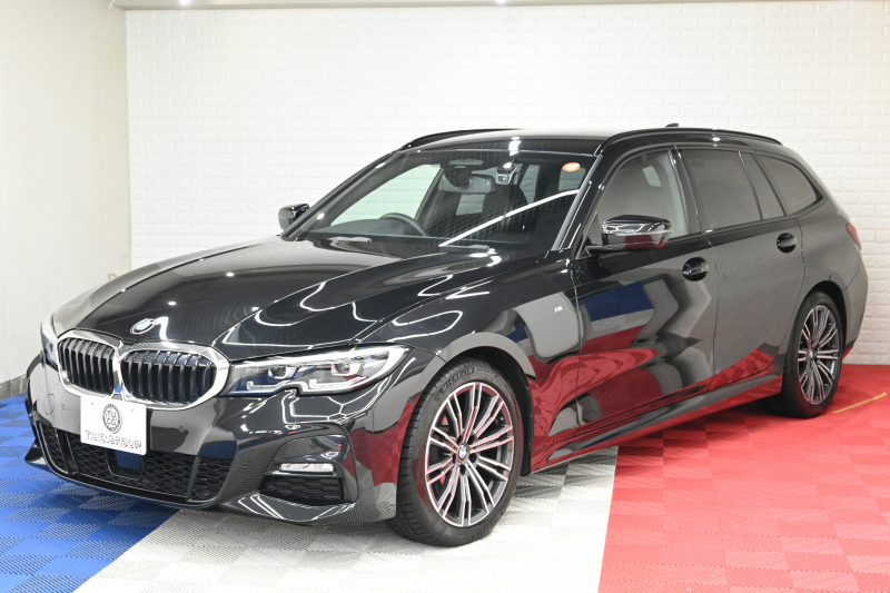 BMW 3シリーズ 320d ﾂｰﾘﾝｸﾞ Mｽﾎﾟｰﾂ ﾊｲﾗｲﾝPKG　ACC 黒革 純正HDDﾅﾋﾞ CarPlay Bｶﾒﾗ Mｴｱﾛ&18ｲﾝﾁAW 自動ﾄﾗﾝｸ ﾜｲﾔﾚｽﾁｬｰｼﾞ　2年保証付