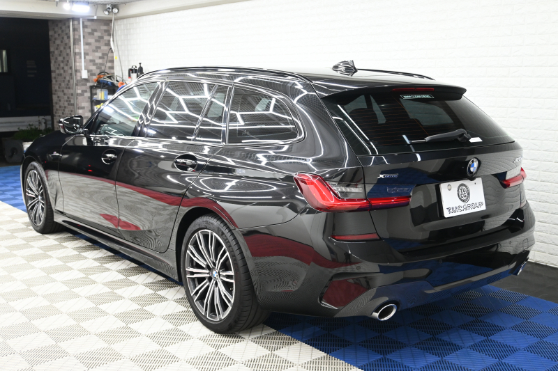 BMW 3シリーズ 320d ﾂｰﾘﾝｸﾞ Mｽﾎﾟｰﾂ ﾊｲﾗｲﾝPKG　ACC 黒革 純正HDDﾅﾋﾞ CarPlay Bｶﾒﾗ Mｴｱﾛ&18ｲﾝﾁAW 自動ﾄﾗﾝｸ ﾜｲﾔﾚｽﾁｬｰｼﾞ　2年保証付