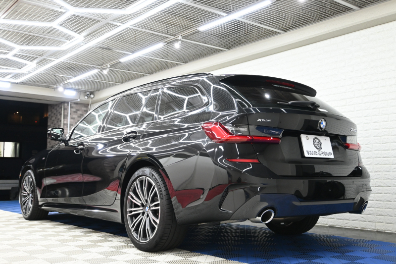 BMW 3シリーズ 320d ﾂｰﾘﾝｸﾞ Mｽﾎﾟｰﾂ ﾊｲﾗｲﾝPKG　ACC 黒革 純正HDDﾅﾋﾞ CarPlay Bｶﾒﾗ Mｴｱﾛ&18ｲﾝﾁAW 自動ﾄﾗﾝｸ ﾜｲﾔﾚｽﾁｬｰｼﾞ　2年保証付