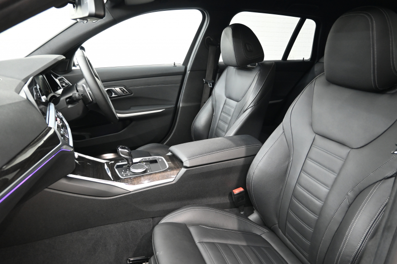 BMW 3シリーズ 320d ﾂｰﾘﾝｸﾞ Mｽﾎﾟｰﾂ ﾊｲﾗｲﾝPKG　ACC 黒革 純正HDDﾅﾋﾞ CarPlay Bｶﾒﾗ Mｴｱﾛ&18ｲﾝﾁAW 自動ﾄﾗﾝｸ ﾜｲﾔﾚｽﾁｬｰｼﾞ　2年保証付