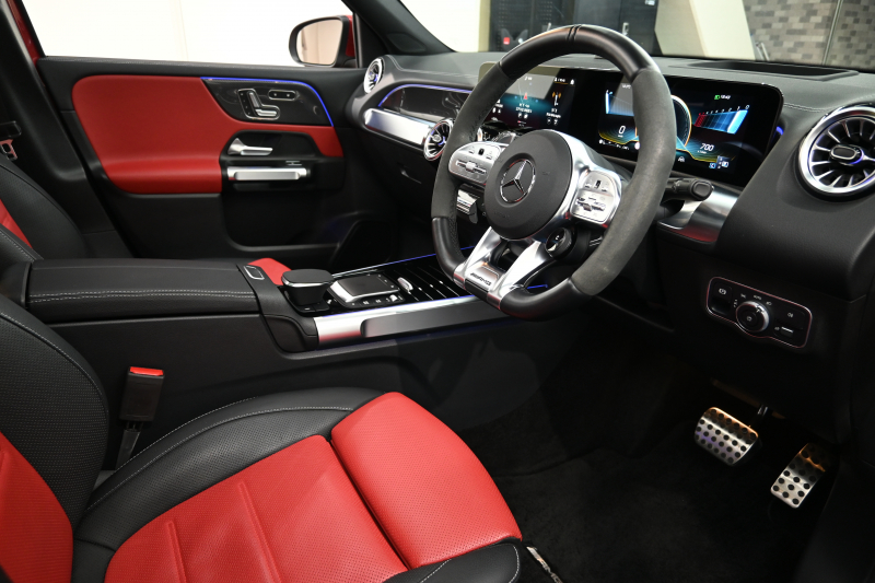 AMG GLB GLB35 4MATIC AMGﾊﾟﾌｫｰﾏﾝｽ&ｱﾄﾞﾊﾞﾝｽﾄﾞPKG　正規D車 OPｶﾗｰ ﾚｰﾀﾞｰSP ACC 黒×赤革 ｼｰﾄﾋｰﾀｰ&ﾍﾞﾝﾁﾚｰﾀｰ ﾊﾟﾉﾗﾏSR MBUXﾅﾋﾞTV ﾌﾙｾｸﾞ ﾍｯﾄﾞｱｯﾌﾟD 360ｶﾒﾗ AMG19ｲﾝﾁAW　2年保証付