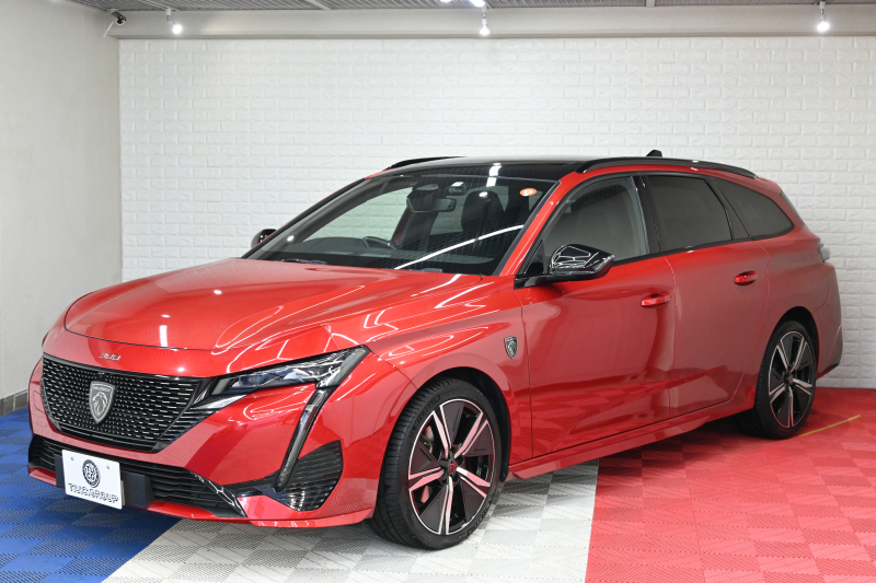 プジョー 308 SW GT ﾌﾞﾙｰHDi　ACC BSM ﾊｰﾌﾚｻﾞｰ ﾊﾟﾉﾗﾏSR 純正ﾅﾋﾞ CarPlay i-Connect 360ｶﾒﾗ LEDﾍｯﾄﾞﾗｲﾄ 純正18AW　2年保証付