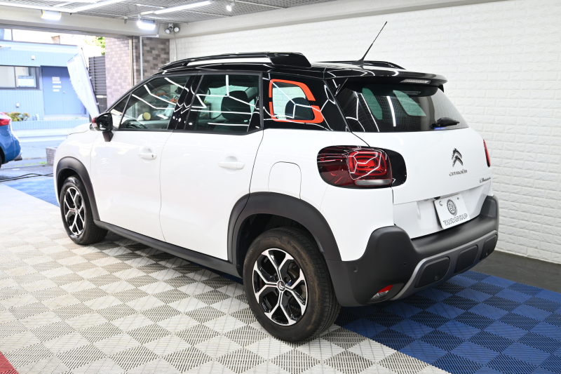 シトロエン C3 ｴｱｸﾛｽSUV ｵﾚﾝｼﾞ　1ｵｰﾅｰ 後期ﾓﾃﾞﾙ Pｽﾀ ｸﾙｺﾝ ECO ｱｸﾃﾞｨﾌﾞｾｰﾌﾌﾞﾚｰｷ 専用ｼｰﾄ 純正ﾀｯﾁｽｸﾘｰﾝ CarPlay Bｶﾒﾗ LEDﾍｯﾄﾞﾗｲﾄ 純正16AW　2年保証付