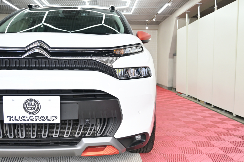 シトロエン C3 ｴｱｸﾛｽSUV ｵﾚﾝｼﾞ　1ｵｰﾅｰ 後期ﾓﾃﾞﾙ Pｽﾀ ｸﾙｺﾝ ECO ｱｸﾃﾞｨﾌﾞｾｰﾌﾌﾞﾚｰｷ 専用ｼｰﾄ 純正ﾀｯﾁｽｸﾘｰﾝ CarPlay Bｶﾒﾗ LEDﾍｯﾄﾞﾗｲﾄ 純正16AW　2年保証付