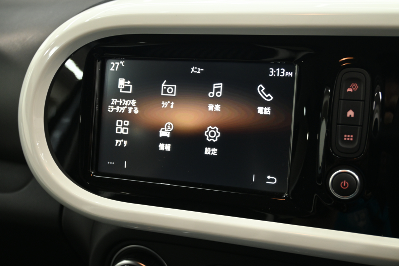 ルノー トゥインゴ ｲﾝﾃﾝｽ ﾘﾐﾃ　140台限定特別仕様 ECO機能 ｸﾙｺﾝ 専用ﾚｻﾞｰ調ｼｰﾄ ｼｰﾄﾋｰﾀｰ 純正ﾀｯﾁｽｸﾘｰﾝ CarPlay Bｶﾒﾗ 16ｲﾝﾁｱﾛｲﾎｲｰﾙ　2年保証付