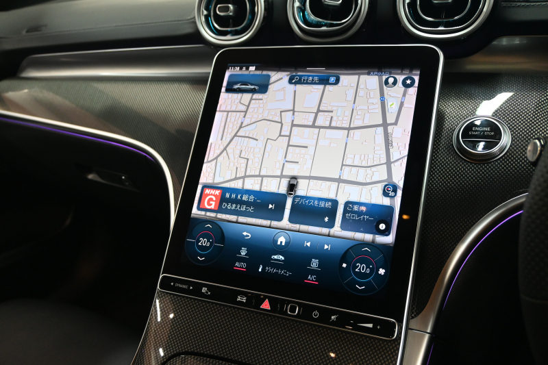 メルセデスベンツ Cクラス C220d ｱﾊﾞﾝｷﾞｬﾙﾄﾞ ﾚｻﾞｰEX&RSP　Pｽﾀ ECO ACC 黒革 純正ﾅﾋﾞ ﾌﾙｾｸﾞ Carplay AMGｴｱﾛ&18AW LEDﾗｲﾄ ﾍｯﾄﾞｱｯﾌﾟD　2年保証付