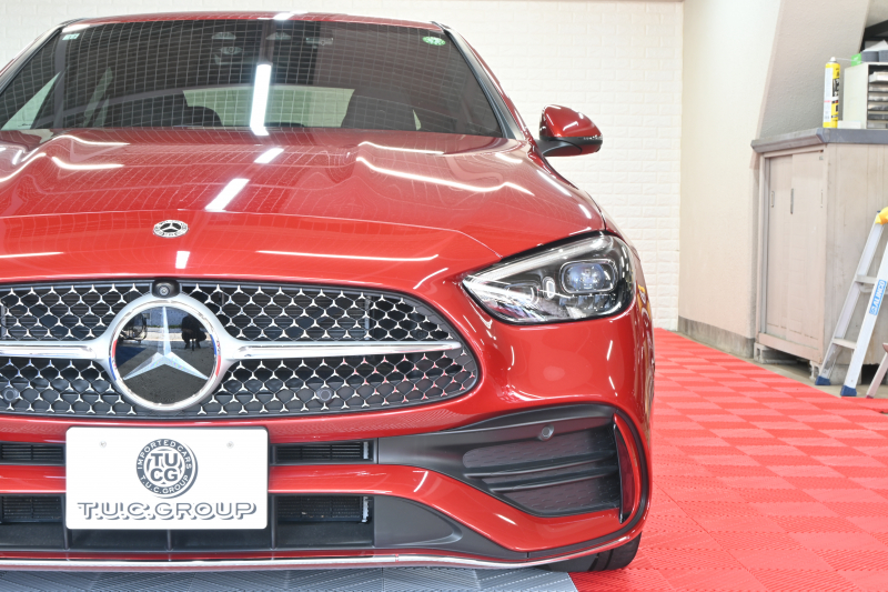 メルセデスベンツ Cクラス C220d ｱﾊﾞﾝｷﾞｬﾙﾄﾞ ﾚｻﾞｰEX&RSP　Pｽﾀ ECO ACC 黒革 純正ﾅﾋﾞ ﾌﾙｾｸﾞ Carplay AMGｴｱﾛ&18AW LEDﾗｲﾄ ﾍｯﾄﾞｱｯﾌﾟD　2年保証付