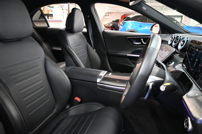 メルセデスベンツ Cクラス C220d ｱﾊﾞﾝｷﾞｬﾙﾄﾞ ﾚｻﾞｰEX&RSP　Pｽﾀ ECO ACC 黒革 純正ﾅﾋﾞ ﾌﾙｾｸﾞ Carplay AMGｴｱﾛ&18AW LEDﾗｲﾄ ﾍｯﾄﾞｱｯﾌﾟD　2年保証付