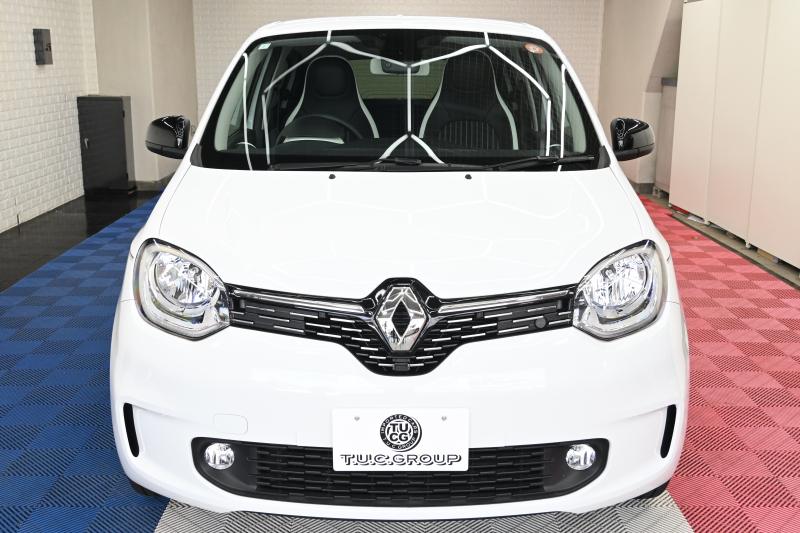 ルノー トゥインゴ ｲﾝﾃﾝｽ　正規D車 1ｵｰﾅｰ ECO機能 ｸﾙｺﾝ 専用ﾚｻﾞｰ調×ﾌｧﾌﾞﾘｯｸｼｰﾄ ｼｰﾄﾋｰﾀｰ 純正ﾀｯﾁｽｸﾘｰﾝ CarPlay Bｶﾒﾗ 16ｲﾝﾁｱﾛｲﾎｲｰﾙ LEDﾍｯﾄﾞﾗｲﾄﾊﾞﾙﾌﾞ　2年保証付