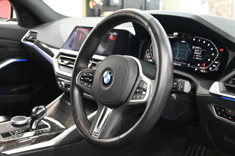 BMW 3シリーズ 320d ﾂｰﾘﾝｸﾞ Mｽﾎﾟｰﾂ ｺﾝﾌｫｰﾄ&ﾊｲﾗｲﾝPKG　正規D車 ACC ｺﾝﾌｫｰﾄA ｲﾝﾃﾘｼﾞｪﾝﾄS 黒革 純正Idriveﾅﾋﾞ 360ｶﾒﾗ Carplay Blouetoothｵｰﾃﾞｨｵ 自動Rｹﾞｰﾄ Sportﾓｰﾄﾞ LEDﾍｯﾄﾞﾗｲﾄ 純正19ｲﾝﾁAW　2年保証付