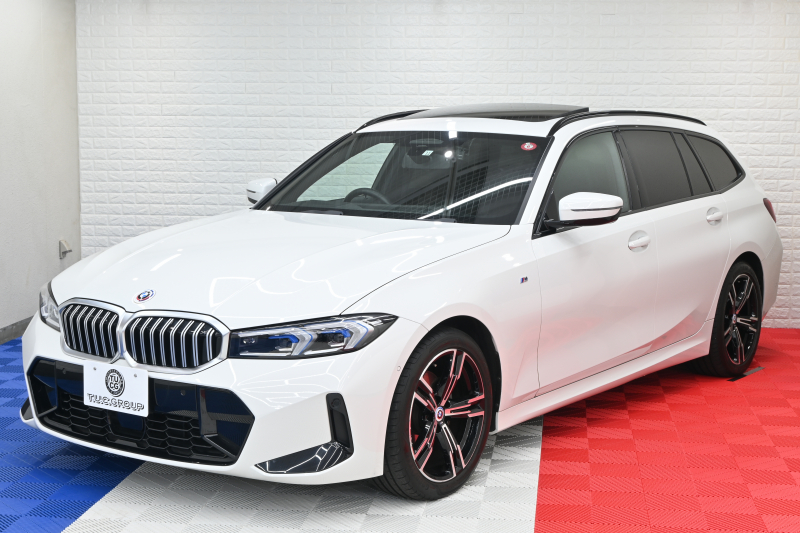 BMW 3シリーズ 320d XDrive ﾂｰﾘﾝｸﾞ Mｽﾎﾟｰﾂ　1ｵﾅ ﾊﾟﾉﾗﾏR ｲﾝﾃﾘS ACC LKA/LDW ﾊｰﾌ革 純正ﾅﾋﾞTV Carplay Mｴｱﾛ&18ｲﾝﾁAW LED　2年保証付