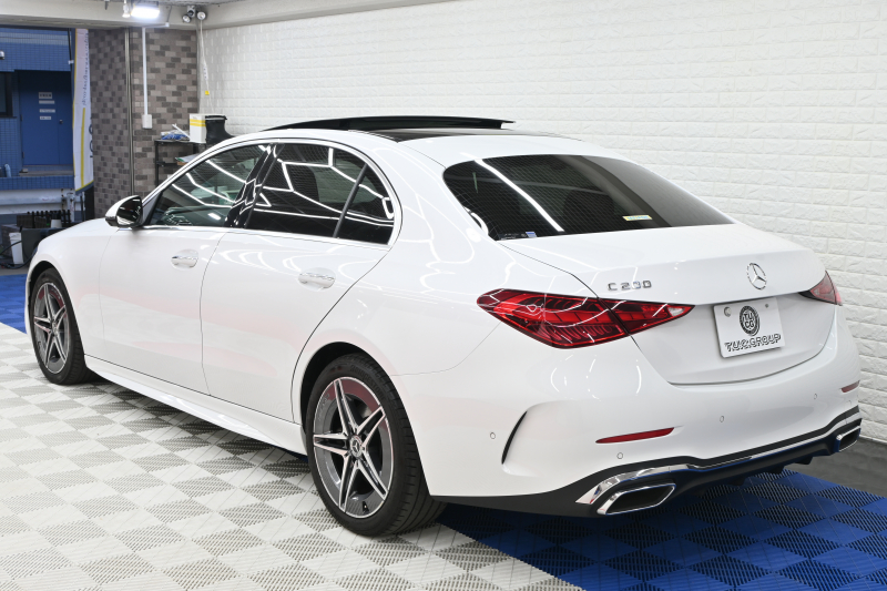 メルセデスベンツ Cクラス C200AVG AMGﾗｲﾝ ﾚｻﾞｰEXｸﾙ&ﾍﾞｰｼｯｸP ﾚｰﾀﾞｰP　ACC Pｽﾀ ECO  赤/黒革 ﾊﾟﾉﾗﾏR HDDﾅﾋﾞTV 360ｶﾒﾗ Carplay AMGｴｱﾛ&18ｲﾝﾁAW LED　新車保証付