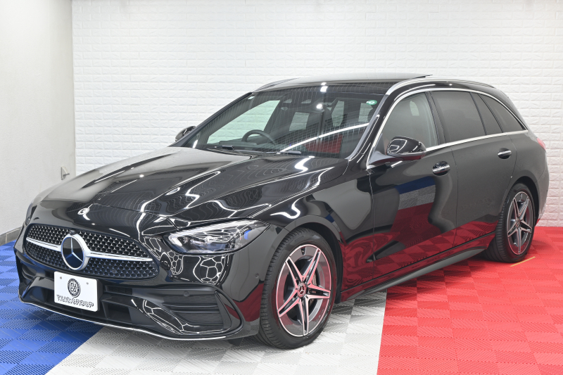 メルセデスベンツ Cクラス C220dｽﾃｰｼｮﾝﾜｺﾞﾝAVG AMGﾗｲﾝ ﾚｻﾞｰEXｸﾙ&ﾍﾞｰｼｯｸP RSP　1ｵﾅ 赤×黒革ﾊﾟﾉﾗﾏR HDDﾅﾋﾞTV Carplay AMGｴｱﾛ&18ｲﾝﾁAW 新車保証継承可