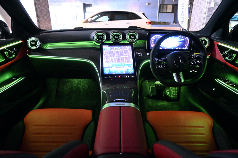 メルセデスベンツ Cクラス C220dｽﾃｰｼｮﾝﾜｺﾞﾝAVG AMGﾗｲﾝ ﾚｻﾞｰEXｸﾙ&ﾍﾞｰｼｯｸP RSP　1ｵﾅ 赤×黒革ﾊﾟﾉﾗﾏR HDDﾅﾋﾞTV Carplay AMGｴｱﾛ&18ｲﾝﾁAW 新車保証継承可