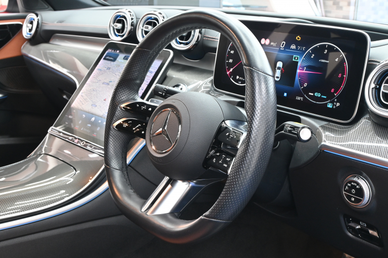 メルセデスベンツ Cクラス C220d AVG AMGﾗｲﾝ ﾚｻﾞｰEXｸﾙ&ﾍﾞｰｼｯｸP ﾚｰﾀﾞｰP　ACC Pｽﾀ ECO  黒革 ﾊﾟﾉﾗﾏR HDDﾅﾋﾞTV 360ｶﾒﾗ Carplay AMGｴｱﾛ&18ｲﾝﾁAW LED　新車保証付