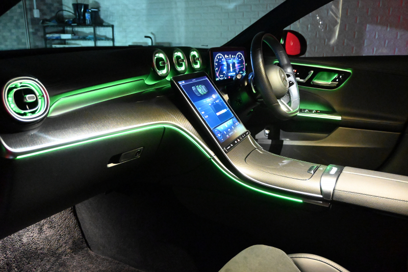 メルセデスベンツ Cクラス C220dｽﾃｰｼｮﾝﾜｺﾞﾝ AVG AMGﾗｲﾝ ﾚｰﾀﾞｾｰﾌﾃｨ&ﾍﾞｰｼｯｸP　1ｵﾅ ACC Pｽﾀ ECO ﾊｰﾌ革 ﾊﾟﾉﾗﾏSR HDDﾅﾋﾞTV Carplay ﾍｯﾄﾞｱｯﾌﾟD AMGｴｱﾛ&18ｲﾝﾁAW LEDﾗｲﾄ　2年保証付