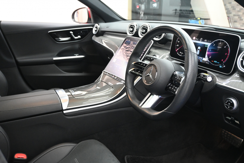 メルセデスベンツ Cクラス C220dｽﾃｰｼｮﾝﾜｺﾞﾝ AVG AMGﾗｲﾝ ﾚｰﾀﾞｾｰﾌﾃｨ&ﾍﾞｰｼｯｸP　1ｵﾅ ACC Pｽﾀ ECO ﾊｰﾌ革 ﾊﾟﾉﾗﾏSR HDDﾅﾋﾞTV Carplay ﾍｯﾄﾞｱｯﾌﾟD AMGｴｱﾛ&18ｲﾝﾁAW LEDﾗｲﾄ　2年保証付